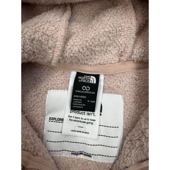The North Face Infants’ Campshire Fleece One-Piece Pink Moss 6-12 Months NWT - Picture 5 of 5